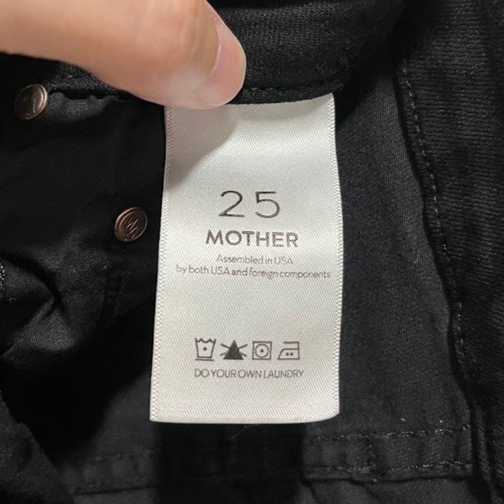 Mother The Looker Skinny Jeans Not Guilty Black High Rise Denim 27 - Picture 9 of 12